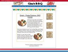 Tablet Screenshot of ginasbbq.com